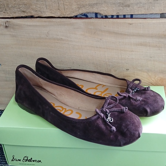 Sam Edelman Signature Collection Zane Ballet Flat Size 10 Suede - Picture 4 of 9